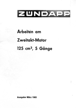 Arbeiten am Zweitaktmotor KS175 Typ521-500